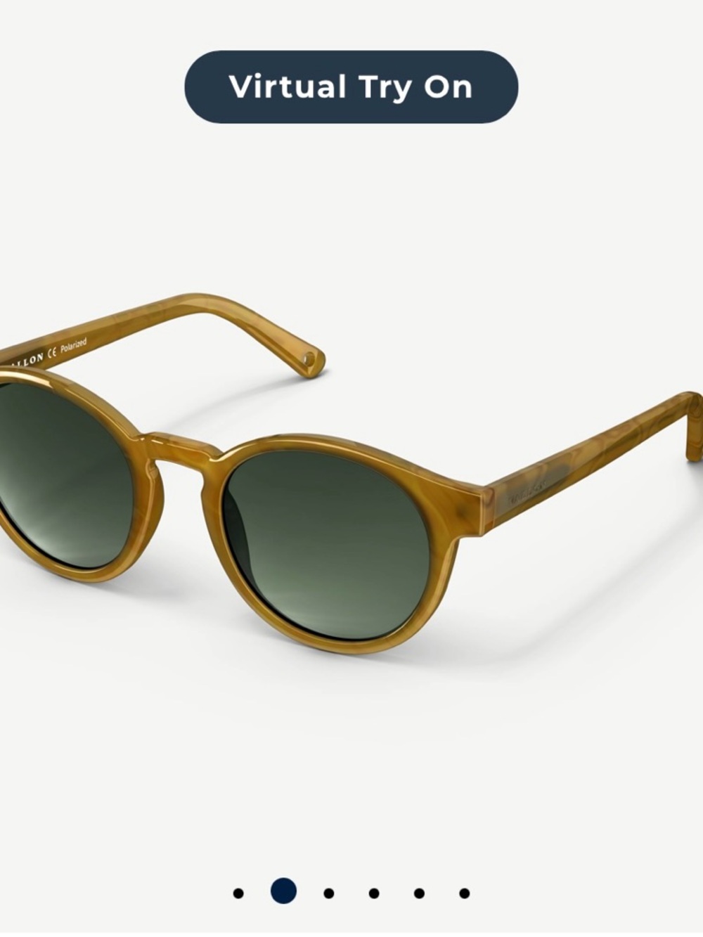 Tortoiseshell Round Sunglasses with Green Lenses